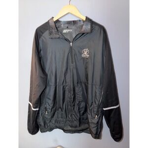 Nike Golf Mens XL Quarter Zip Windbreaker Black‎ Spring Valley Golf Club Captain